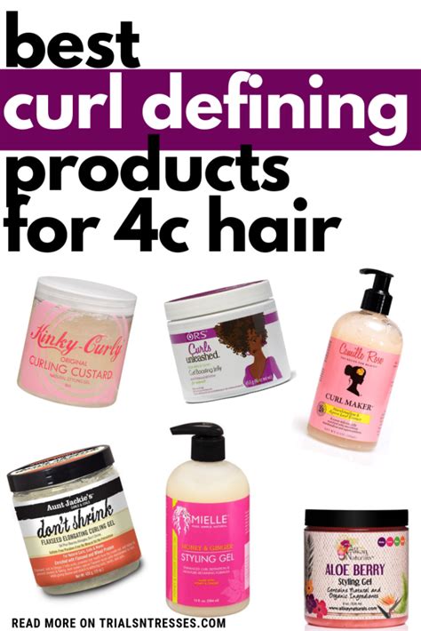 Get the defined curls you love with the top edit of products to make hair curly. Curl Defining Products For 4C Hair - Trials N Tresses