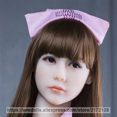 wmdoll real sex dolls head sex oral realistic silicone japanese love doll heads in sex dolls