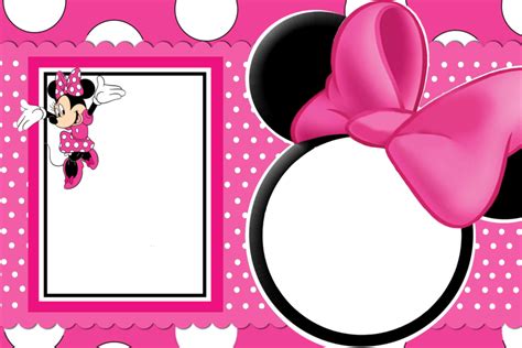1500px Minnie Mouse Invitations Minnie Mouse Frame