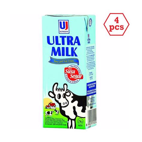 Jual Ultra Milk Full Cream Susu Uht 250 Ml 4 Pcs Di Seller Alfamidi
