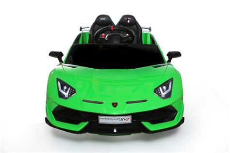12v Licensed Lamborghini 2 Seater Ride On Car Green Kids Electric Cars