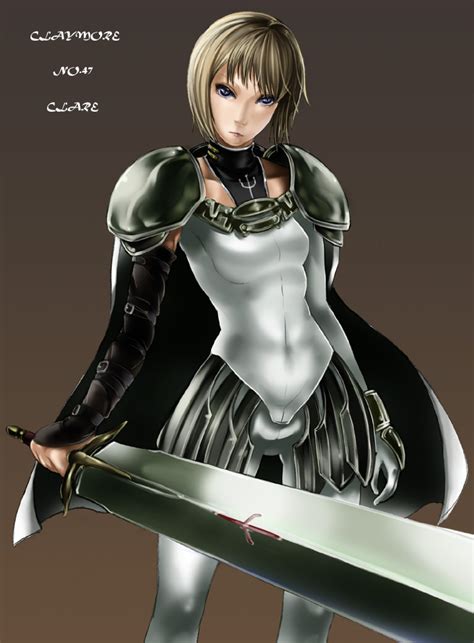 Abubu Clare Claymore Claymore Series Blade S Girl Armor Blonde Hair Claymore