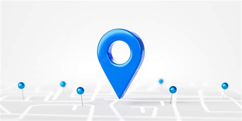 Premium Photo Blue Location 3d Pin Icon Of Travel Navigation Road Map