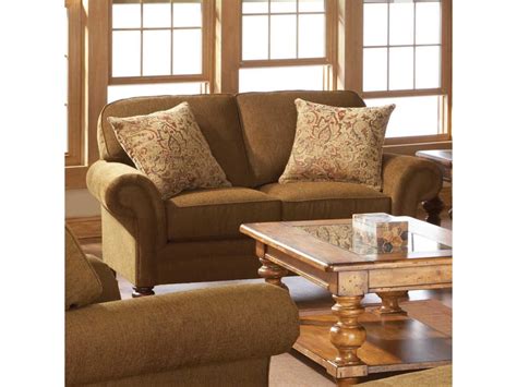 Broyhill Furniture Larissa Upholstered Stationary Loveseat With Rolled