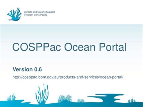 C606b The Cosppac Ocean Portal Providing Ocean Information For App