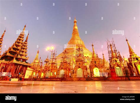 The Shwedagon Pagoda Also Known As The Great Dagon Pagoda And The