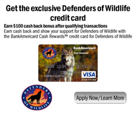 Add deal alert for credit cards. Exclusive Offerings From Bank of America for Defenders of Wildlife Enthusiasts | Defenders of ...
