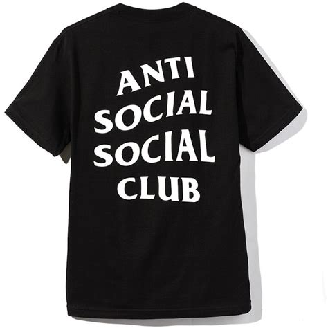 Anti Social Social Club Logo 2 Tee Ss20 Black Ss20
