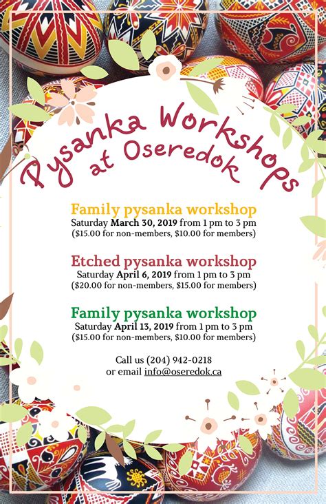 Etched Pysanka Workshop Oseredok