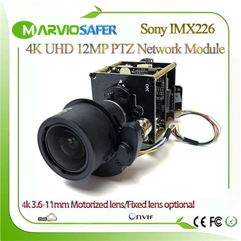Uhd 12mp 4k Starlight Ip Ptz Network Camera Module Sony Imx226 Sensor