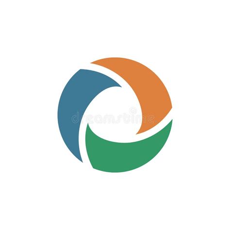 Abstract Circle Shutter Of Camera Logo Template Illustration Design