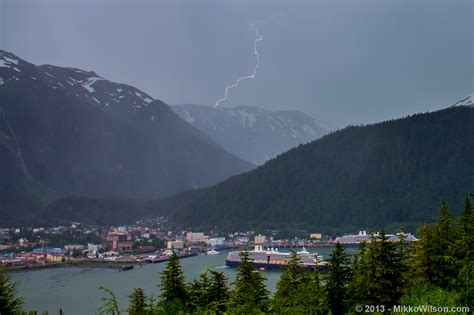 rare thunderstorms move  southeast alaska
