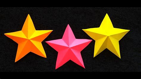 How To Make Simple And Easy Paper Star Paper Stars Origami Stars How To Make Origami