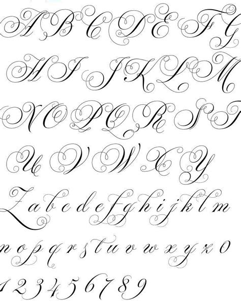 Letras Fancy Cursive Fonts Tattoo Lettering Styles Tattoo Lettering