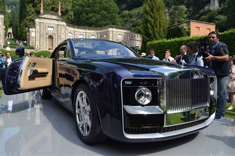 This silver ghost has a sleek seashell colored interior and other customized features. The most expensive car on the Planet. ROLLS ROYCE SWEPTAIL ...