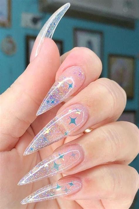 33 Gorgeous Clear Nail Designs To Inspire You Хрустальные ногти