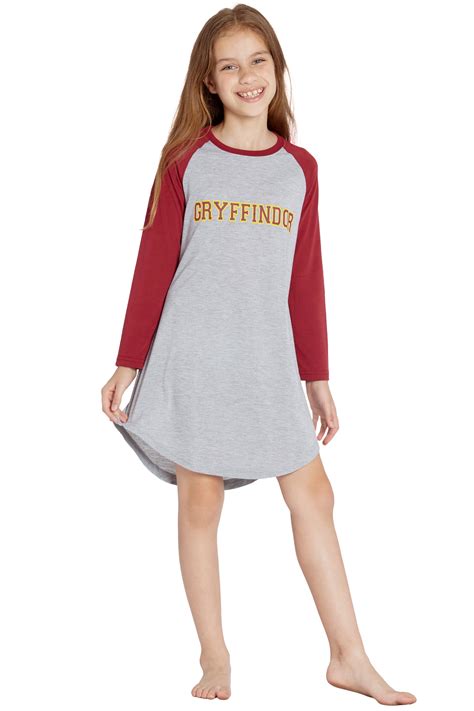 Big Girls Harry Potter Pajama Nightgown Sleep Shirt Gryffindor 78