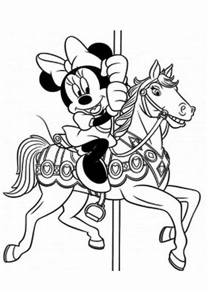 Coloring Mouse Printable Minnie Mickey Disney Merry