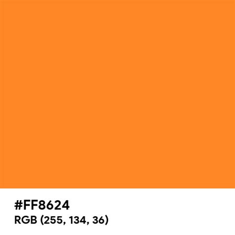 Vibrant Orange Color Hex Code Is Ff8624