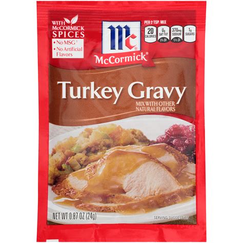 McCormick® Turkey Gravy Mix 0.87 oz. Packet | La Comprita