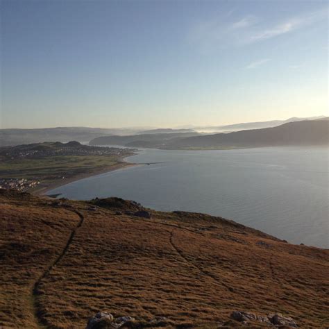 She had better do the old countrywoman: View from the top of the Great Orme in North Wales, wish I ...