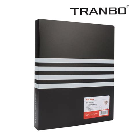 Tranbo Clear Plastic Cover Presentation Display File Folder 100