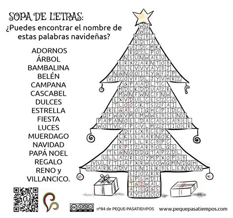 Una Sopa De Letras Con Forma De árbol De Navidad Spanish Lessons
