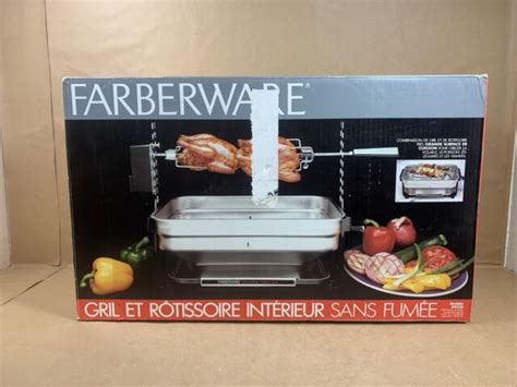Farberware Open Hearth Rotisserie Smokeless R4550 Indoor Electric Grill