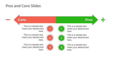 Pros Cons Slide Diagrams For Powerpoint Slidemodel