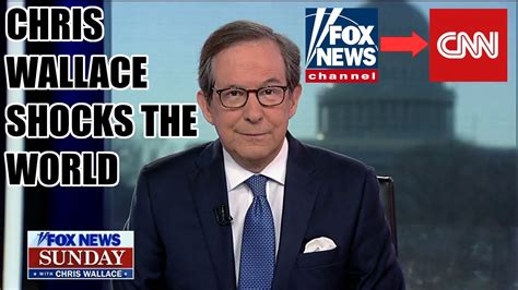 Shock Chris Wallace Leaves Fox News And Switches To Cnn Youtube