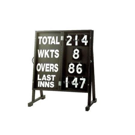 Portable Foldaway Wooden Cricket Scoreboard Net World Sports