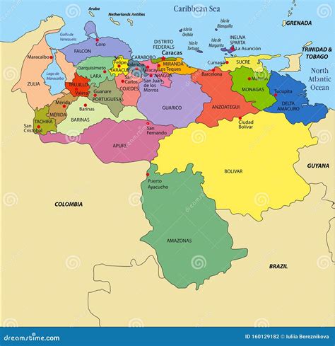 Political Map Of Venezuela