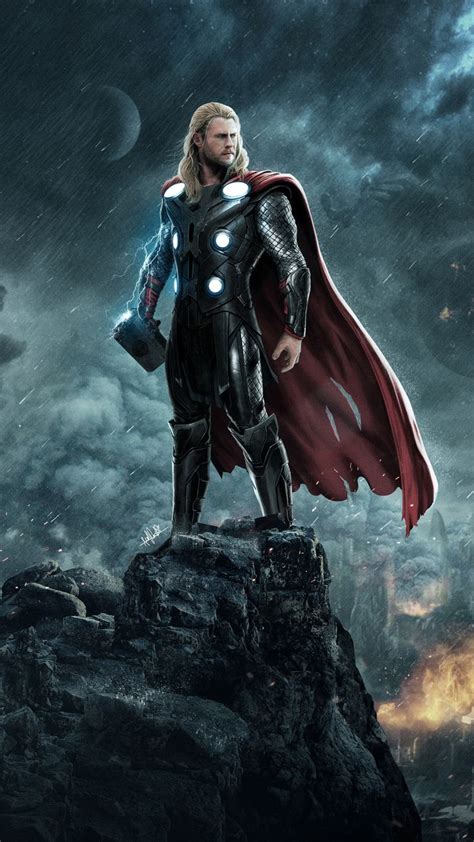 1080x1920 Thor Hd Superheroes Artwork Digital Art Behance For