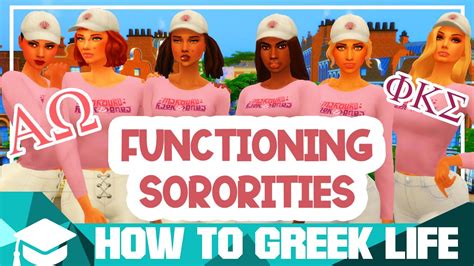 Functioning Sororities Fraternities How To Make Them In The Sims