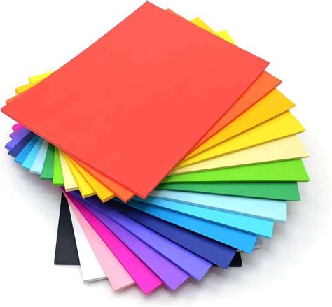 A Size Assorted Colored Paper Sheets Art Craft Paper Kidivo