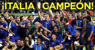 Los dos ganadores de los partidos de semifinales, italia y francia, se enfrentaron en un único partido de 90 minutos el cual terminó igualado 1:1. EL PINERO: Italia levanta su cuarta Copa Mundial en Alemania
