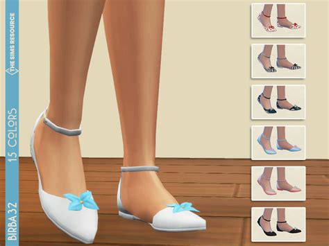 The Sims Resource Ballerina Shoes With Bow