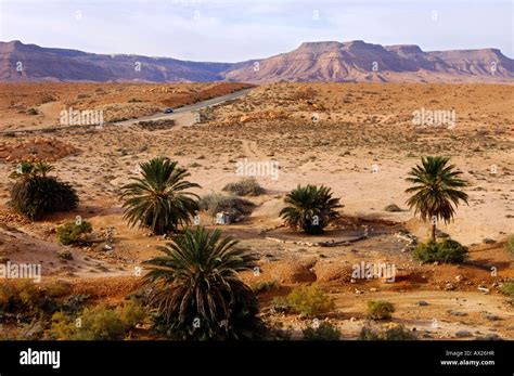 Landscape Of The Maghreb Nafusah Mountains Libya North Africa Stock
