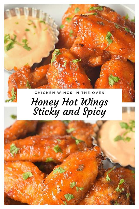 Honey Hot Wings Sticky And Spicy Diy Food Recipes Hot Wing Sauce