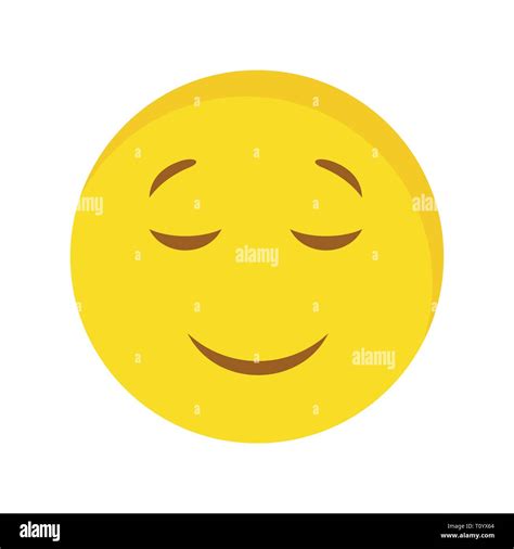 Illustration Calm Emoji Icon Stock Photo Alamy