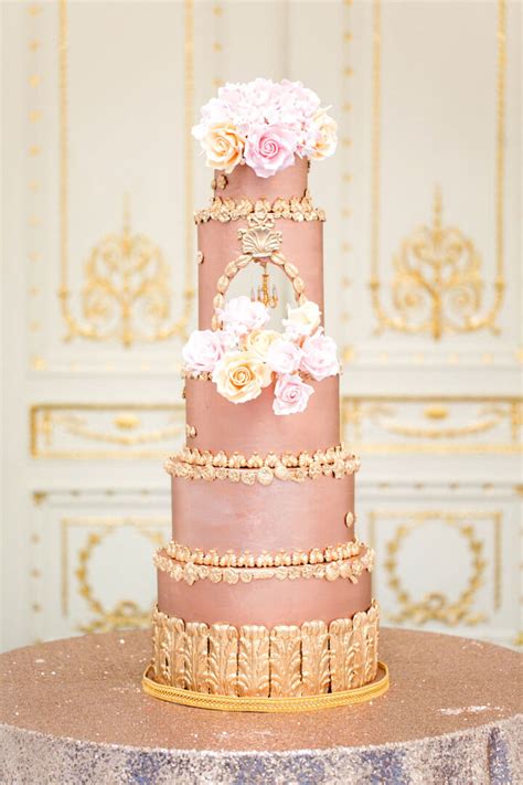 the best rose gold luxury wedding cakes elizabeth s cake emporium