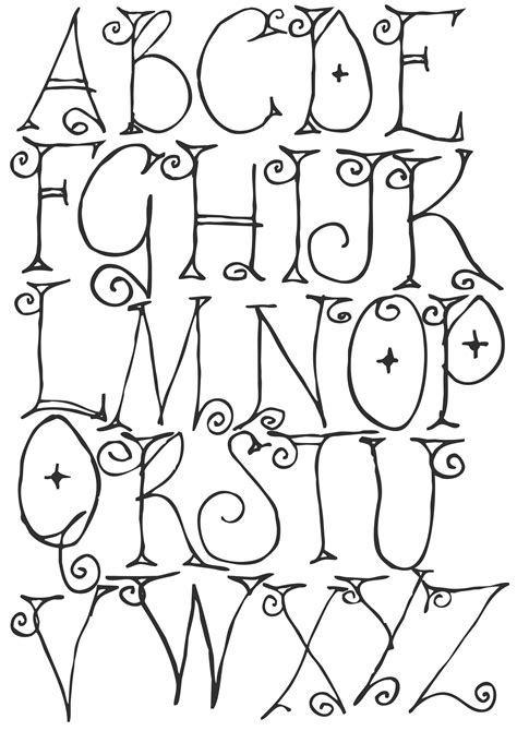 Hand Drawn Whimsical Font Whimsical Fonts Hand Lettering Alphabet