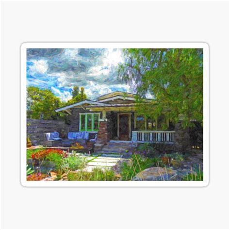 Craftsman Bungalow Venice Beach Sticker For Sale By Andyperkins