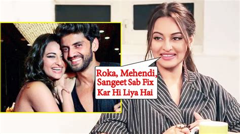 Sonakshi Sinha Reacts To Proposal Roka Mehendi Sangeet Rumours With Zaheer Iqbal Youtube