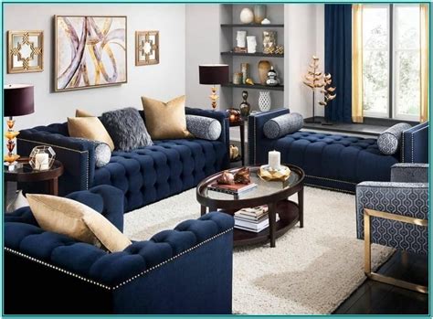 Blue And Gold Living Room Blue Couch Living Room Navy Living Rooms