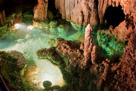 Beautiful Underground Cavern Pool Stock Photo Download