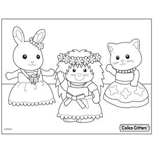 The pages are higher quality white with clearly defined pictures. Coloring | Calico Critters