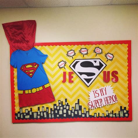 Jesus Is My Super Hero For Bulletin Board Or Main Wall In Large Group