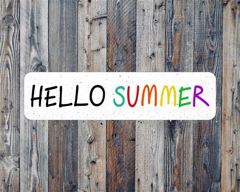 Hello Summer Sign Summer Welcome Sign Summer Tiered Tray Etsy