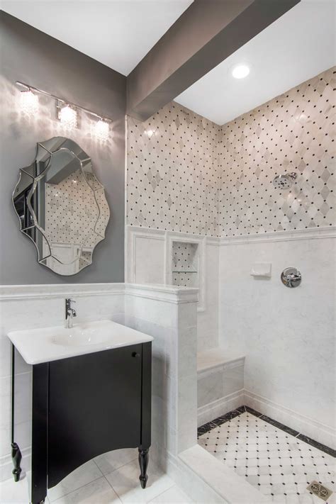 Whether sleek and minimal or bursting with colorful tiles, a curated modern bathroom impresses residents and guests alike. Traditional and modern look with classic bathroom tile ...
